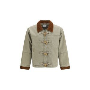 FOUND Bicolor Cotton Full-Length Men's Jacket